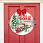 All Hearts Come Home for Christmas Sign Front door welcome sign Main entrance banner Welcome sign - Wooden front porch decor - 933115H-0