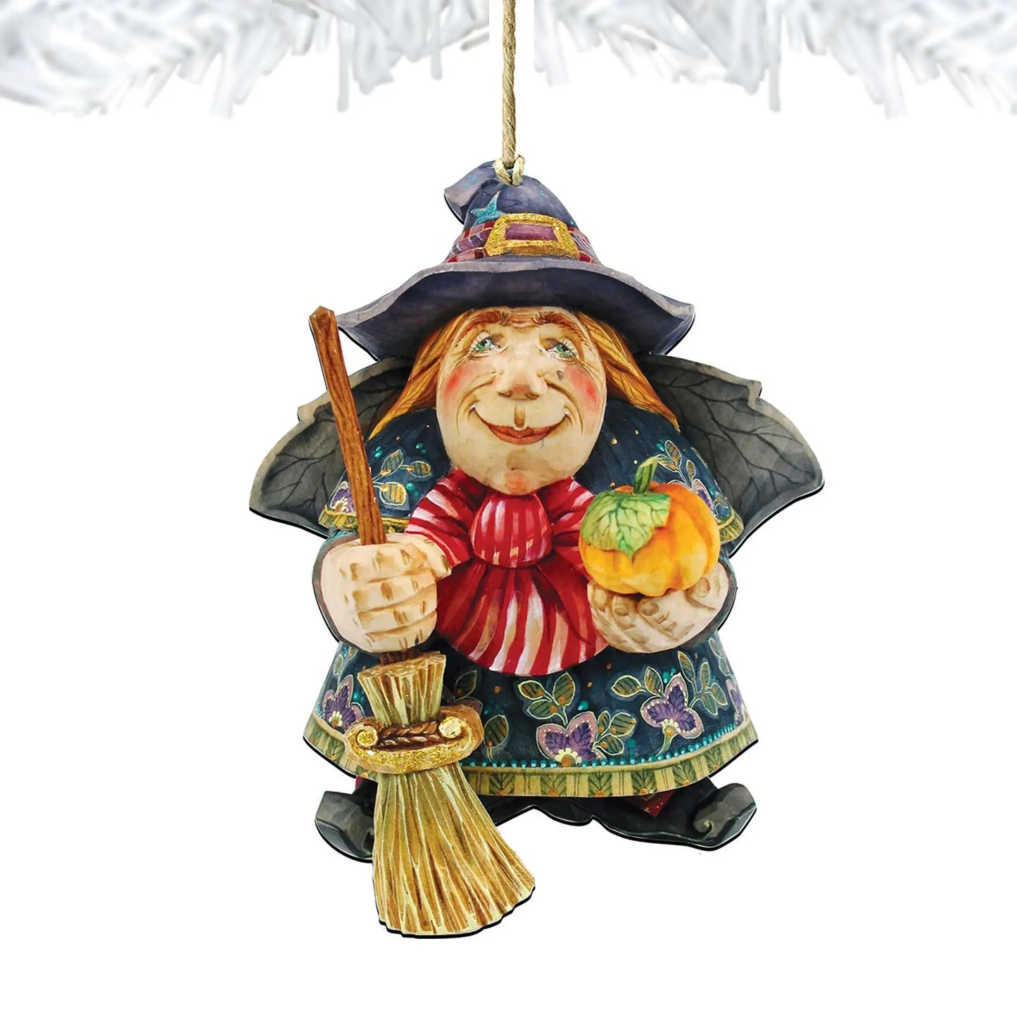 Halloween Witch Wooden Ornaments by G. DeBrekht - Thanksgiving Halloween Decor - 8158412 G. DeBrekht