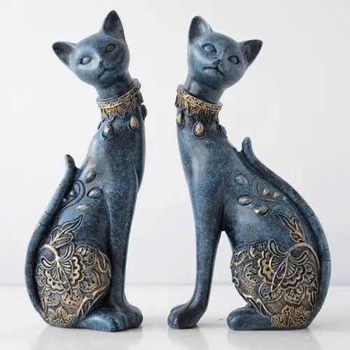 Figurine Decorative Resin Cat statue Ze BlakHom