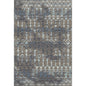 5' X 8' Burnished Brown And Blue Tribal Washable Area Rug With UV Protection-0