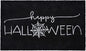 17" X 29" Black And White Halloween Halloween Happy Halloween Outdoor Coir Door Mat Homeroots