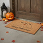 17" X 29" Black And Natural Halloween Halloween Happy Halloween Outdoor Coir Door Mat Homeroots