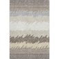 8' X 10' Taupe Gray And Beige Striped Washable Area Rug With UV Protection-0
