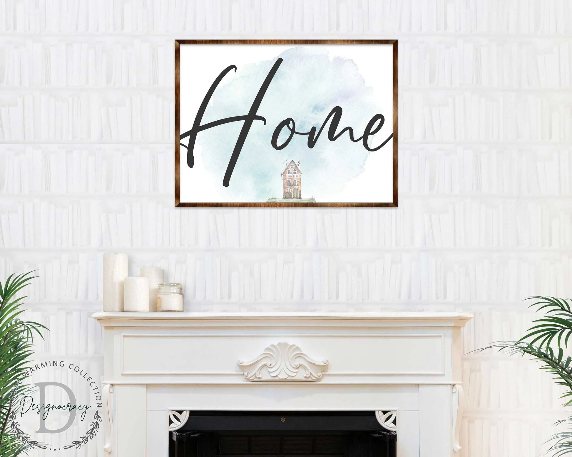 Home - Wooden Housewarming Gift - Contemporary Decor - Wall Decor - Farmhouse Sign - 310338-0
