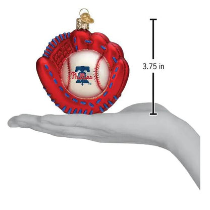 Phillies Baseball Mitt Ornament Old World Christmas