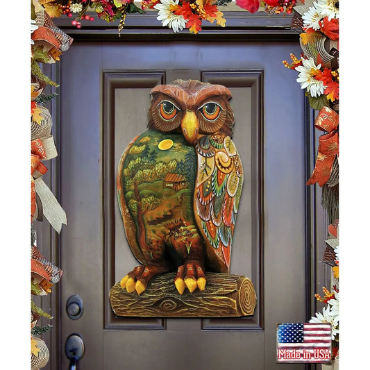 Owl Halloween Door Decor by G. DeBrekht - Thanksgiving Halloween Decor - 8158912H G. DeBrekht