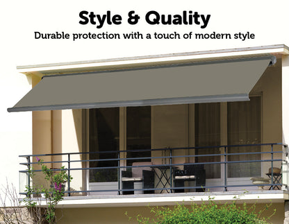 NNEDSZ Duty Full Cassette Motorised Awning - 4.0m x 3.0m-1