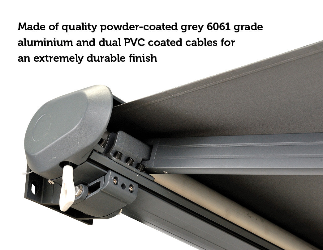 NNEDSZ Duty Full Cassette Motorised Awning - 4.0m x 3.0m-4