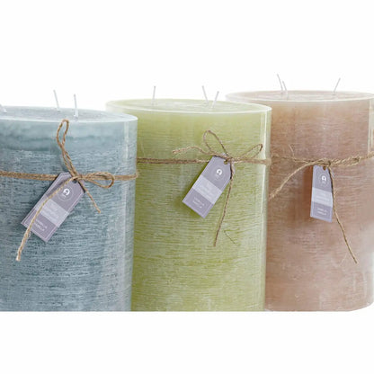 Candle DKD Home Decor Vanilla Wax (3) (3 Pieces) DKD Home Decor