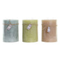 Candle DKD Home Decor Vanilla Wax (3) (3 Pieces) DKD Home Decor