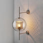 Retro Industrial Luxuries Glass Ball Wall Lamp Sconce with Bronze Ai BlakHom