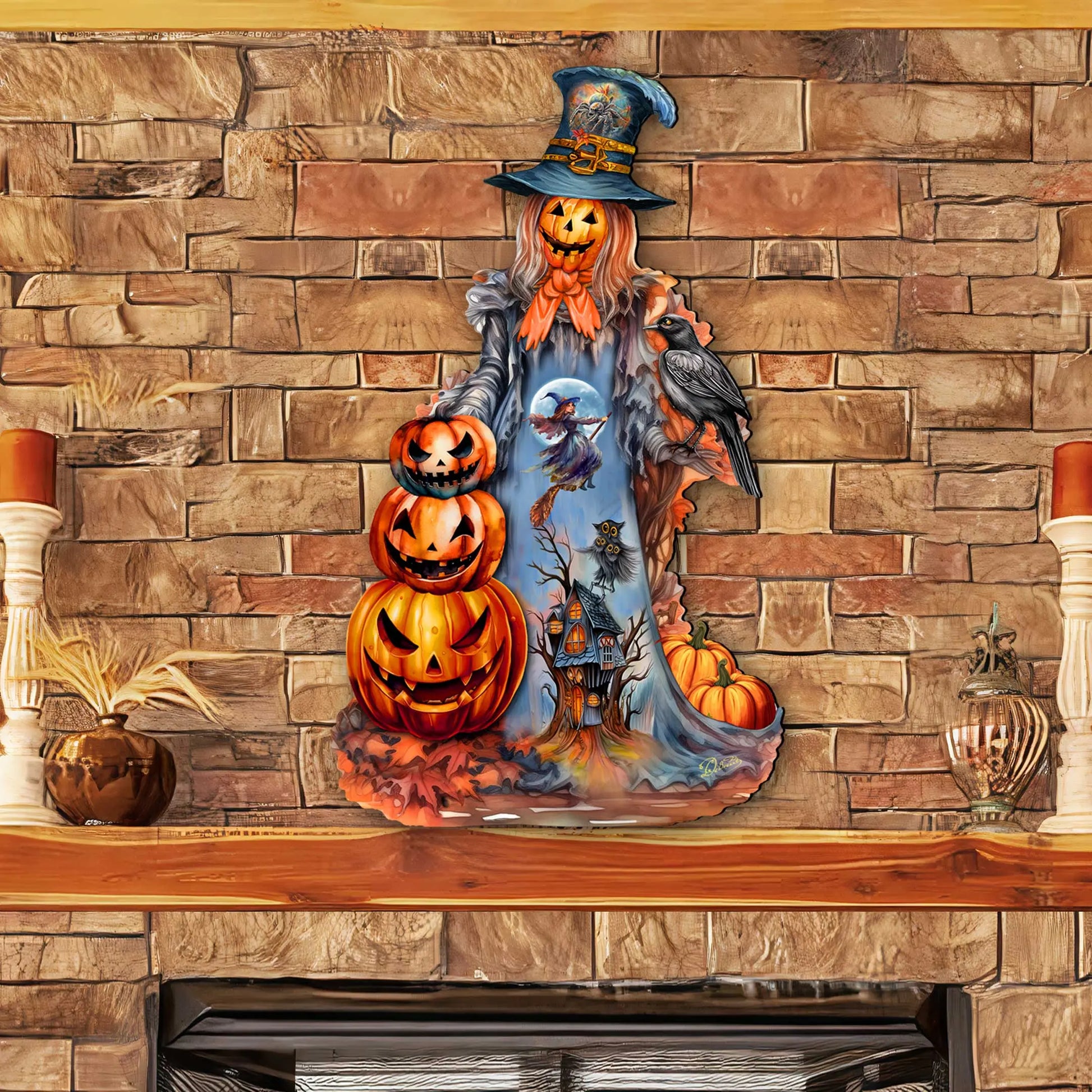 Halloween Pumpkin Holiday Door Décor by G. DeBrekht - Halloween Décor - 8652796H G. DeBrekht