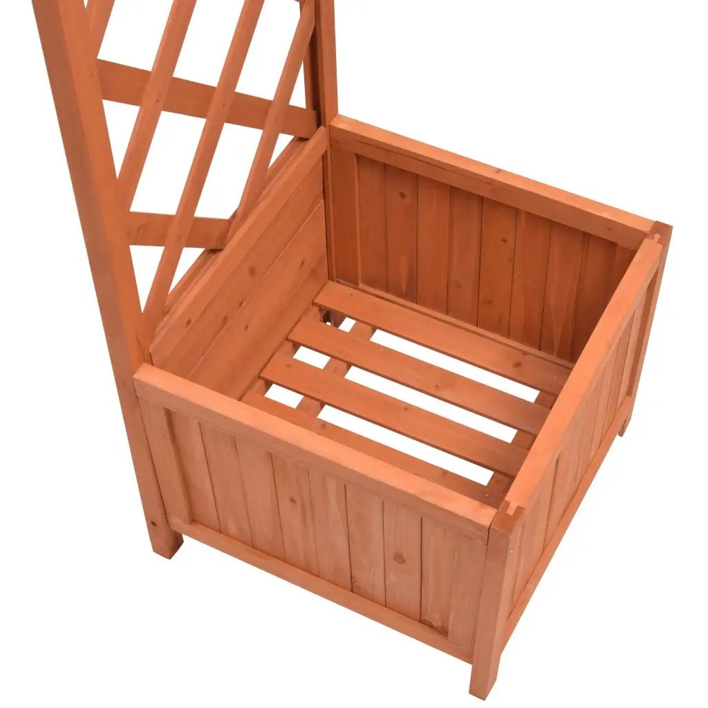 vidaXL Pergola Garden Arch Pergola Trellis with Planters for Outdoor Patio - Vivid Treasure Zone