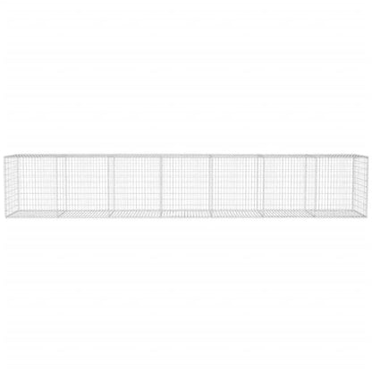 NNEVL Gabion Wall with Cover Galvanised Steel 600x50x100 cm-2