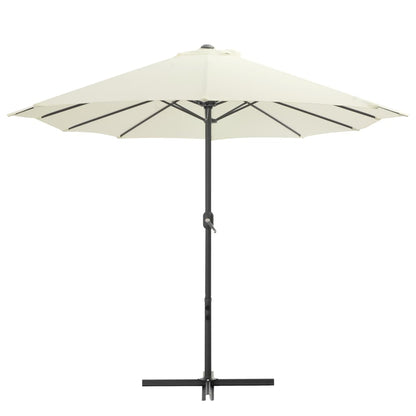 NNEVL Outdoor Parasol with Aluminium Pole 460x270 cm Sand-1