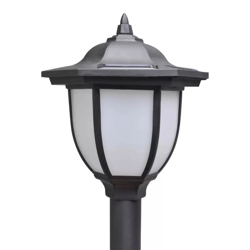 vidaXL 2/4x Chain Fence with Solar Lights Two LED Lamps Two Poles Outdoor Patio - Vivid Treasure Zone