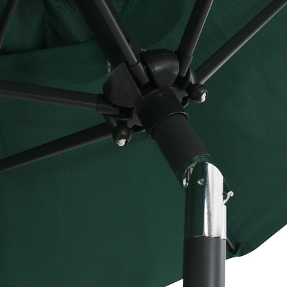 NNEVL Parasol Green 200x211 cm Aluminium-4