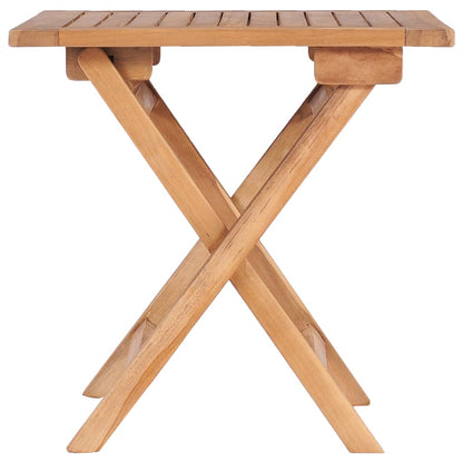 vidaXL Folding Patio Table 17.7"x17.7"x17.7" Solid Teak Wood VidaXL
