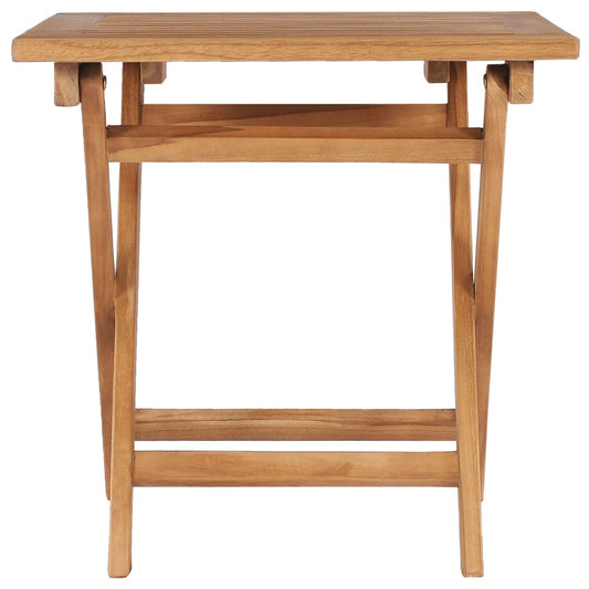 vidaXL Folding Patio Table 17.7"x17.7"x17.7" Solid Teak Wood VidaXL