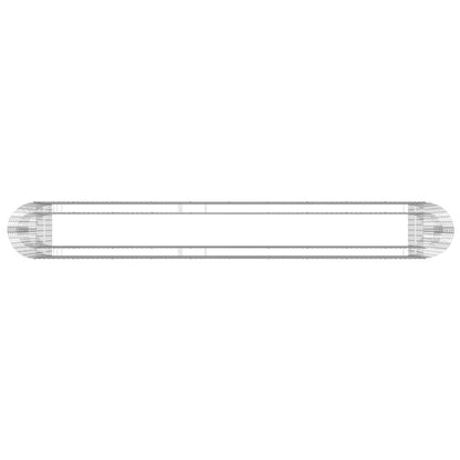 vidaXL Raised Garden Bed Outdoor Gabion Raised Bed Flower Pot Galvanized Iron VidaXL