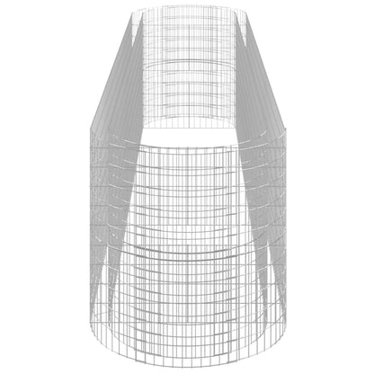 vidaXL Raised Garden Bed Outdoor Gabion Raised Bed Flower Pot Galvanized Iron VidaXL