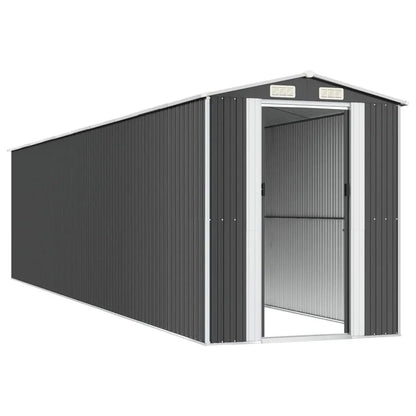 NNEVL Garden Shed Anthracite 192x855x223 cm Galvanised Steel NNEVL