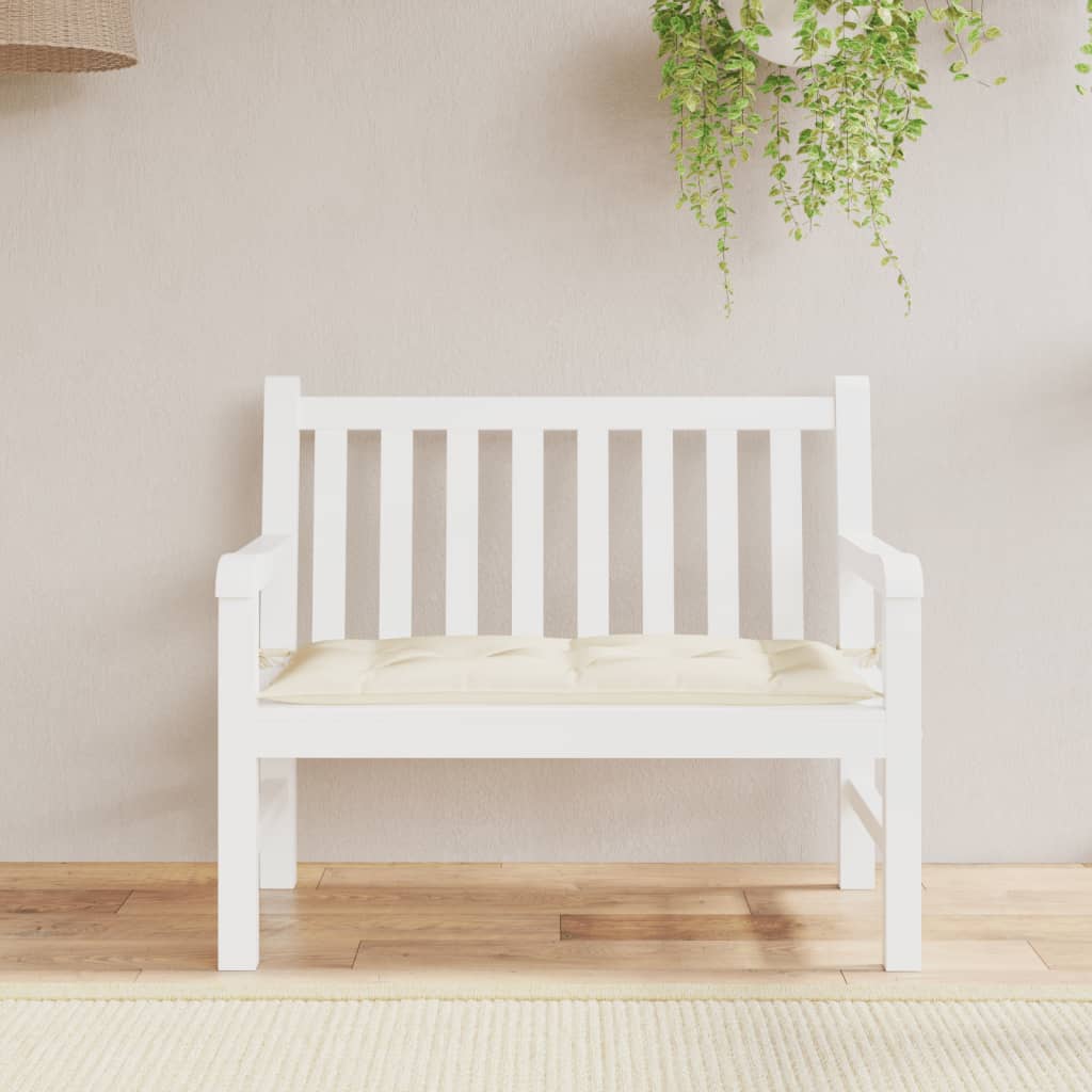 NNEVL Garden Bench Cushion Cream 100x50x7 cm Oxford Fabric-2