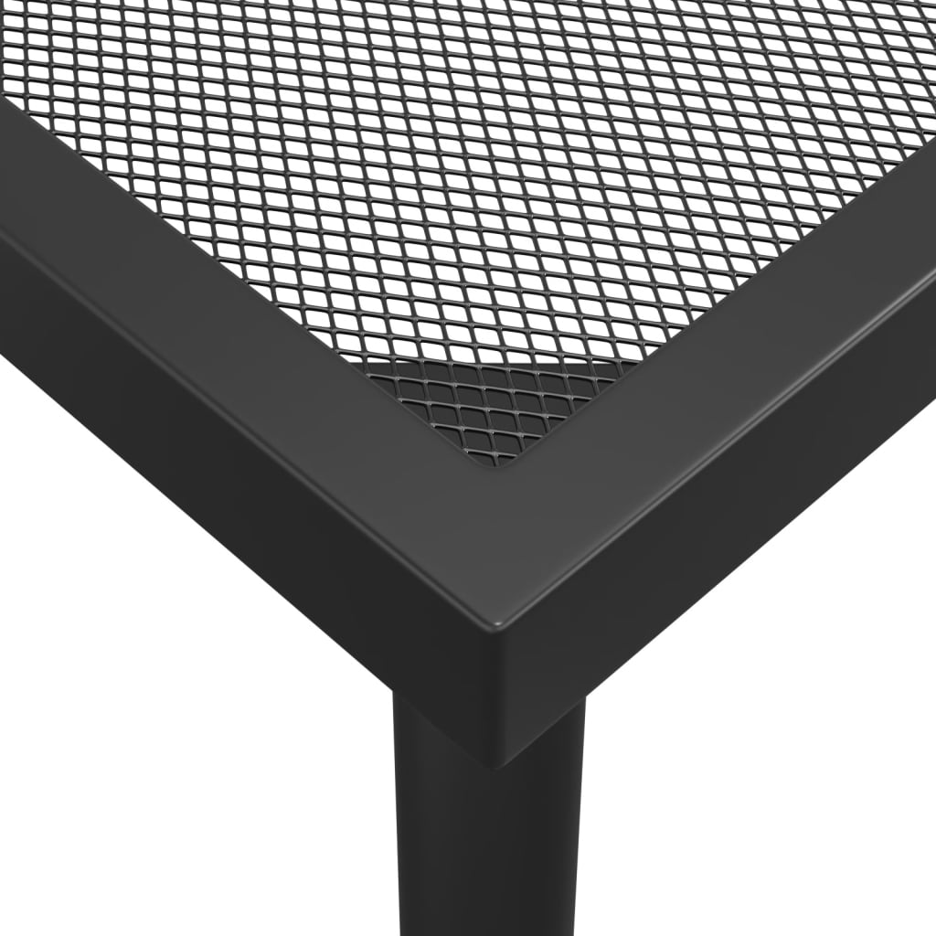 vidaXL Patio Table Outdoor Bistro Table with Metal Frame Anthracite Steel Mesh VidaXL