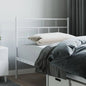 vidaXL Metal Headboard White 39.4" VidaXL
