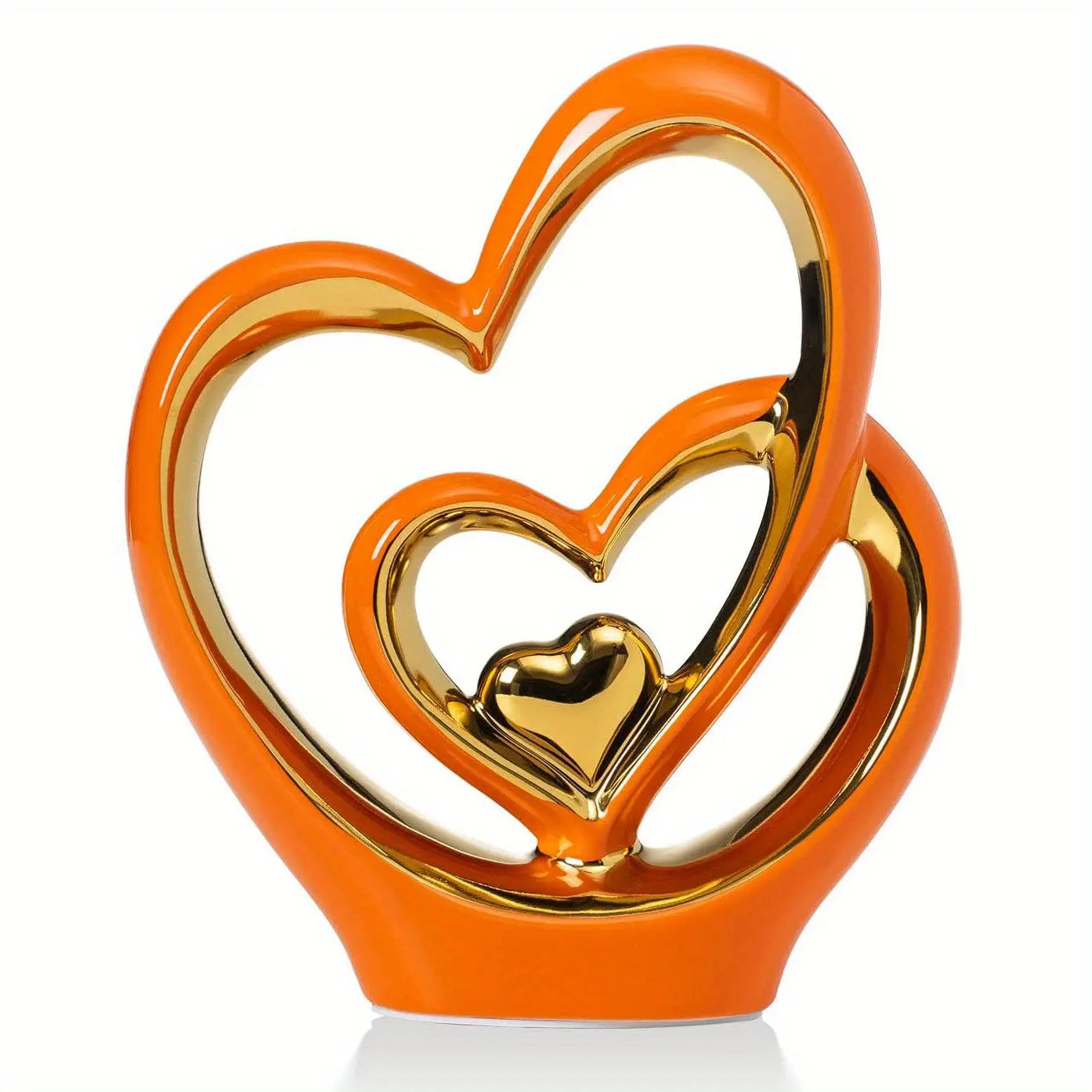 Porcelain Double Heart Home Decor for Couples TM