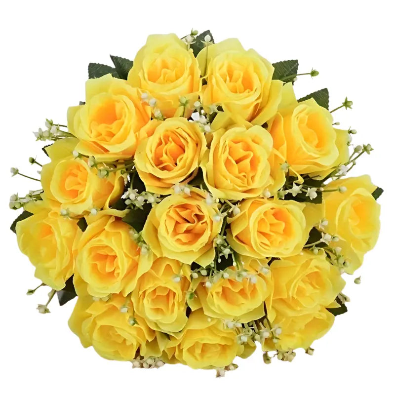 Silk Artificial Roses Bouquet for Home Decor TM