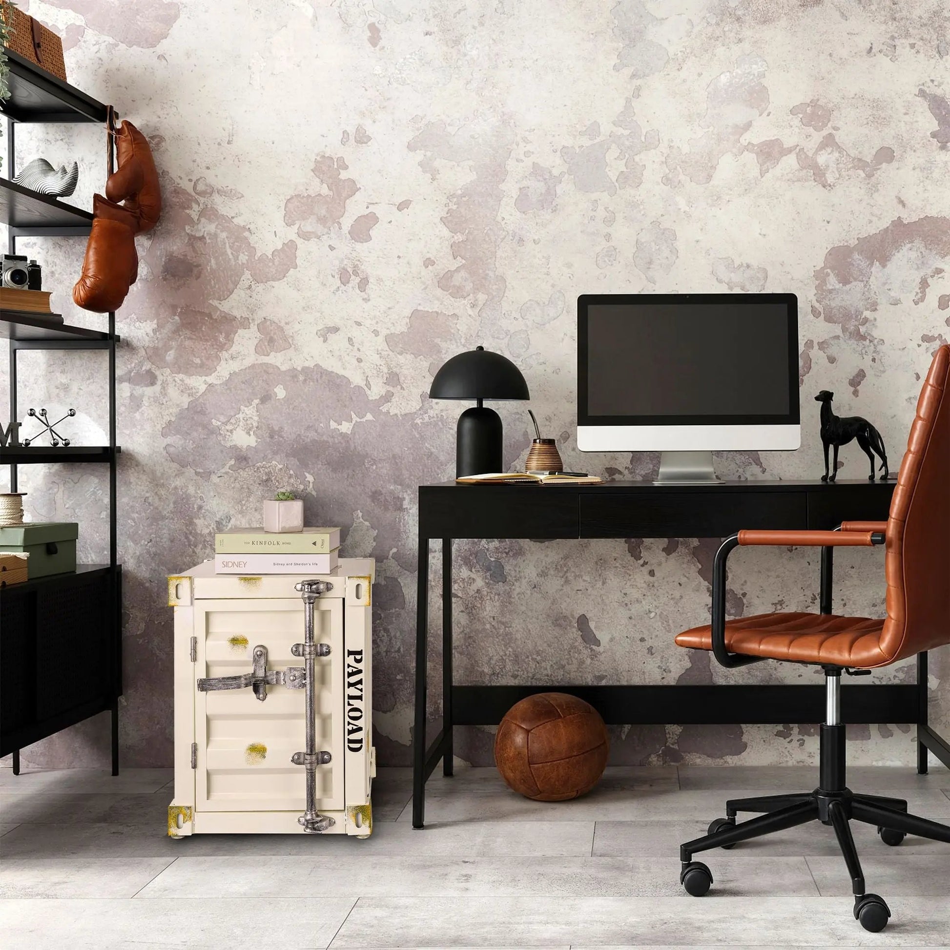 Industrial Style Container Side Table - Small Lampdepot