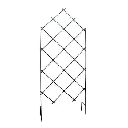 Outdoor 7-FT. Tall Wrought Iron Lattice Garden Trellis FastFurnishings
