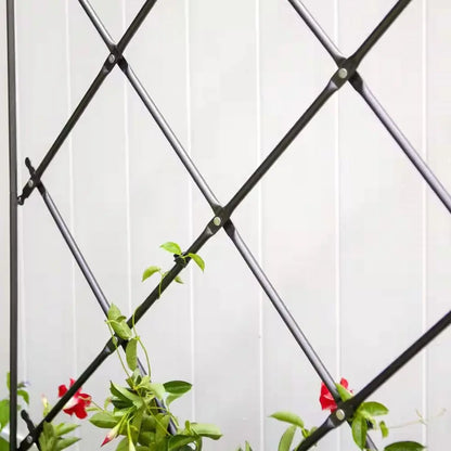 Outdoor 7-FT. Tall Wrought Iron Lattice Garden Trellis FastFurnishings