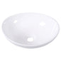 Contemporary Oval Basin Round Vessel Bathroom Sink in White FastFurnishings