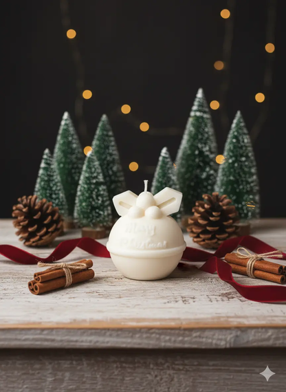 Round Bell Christmas Candle - Festive Holiday Decor for Your Home Crazy About Candles