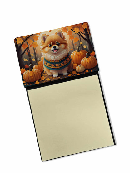 Pomeranian Fall Sticky Note Holder Caroline's Treasures