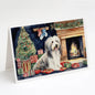 Bearded Collie Christmas Greeting Cards Pack of 8 Caroline's Treasures