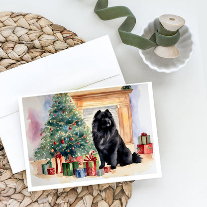 Black Chow Chow Christmas Greeting Cards Pack of 8 Caroline's Treasures