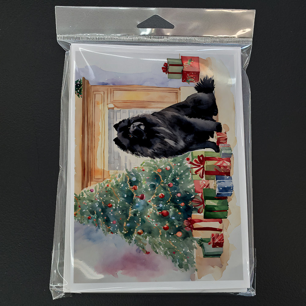 Black Chow Chow Christmas Greeting Cards Pack of 8 Caroline's Treasures