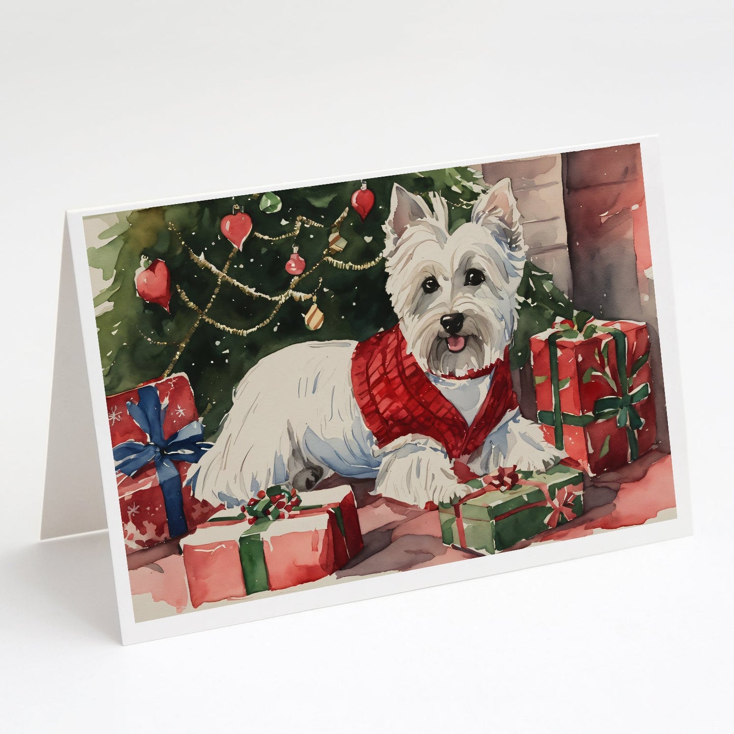 Westie Christmas Greeting Cards Pack of 8 Caroline's Treasures