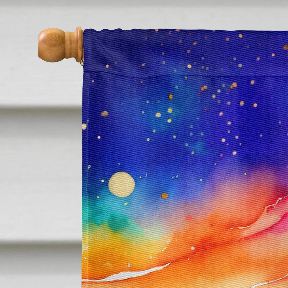 California Poppies in Color House Flag Caroline's Treasures