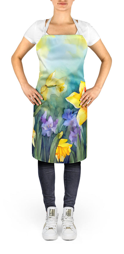 Daffodils in Watercolor Apron Caroline's Treasures