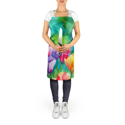 Freesias in Watercolor Apron Caroline's Treasures