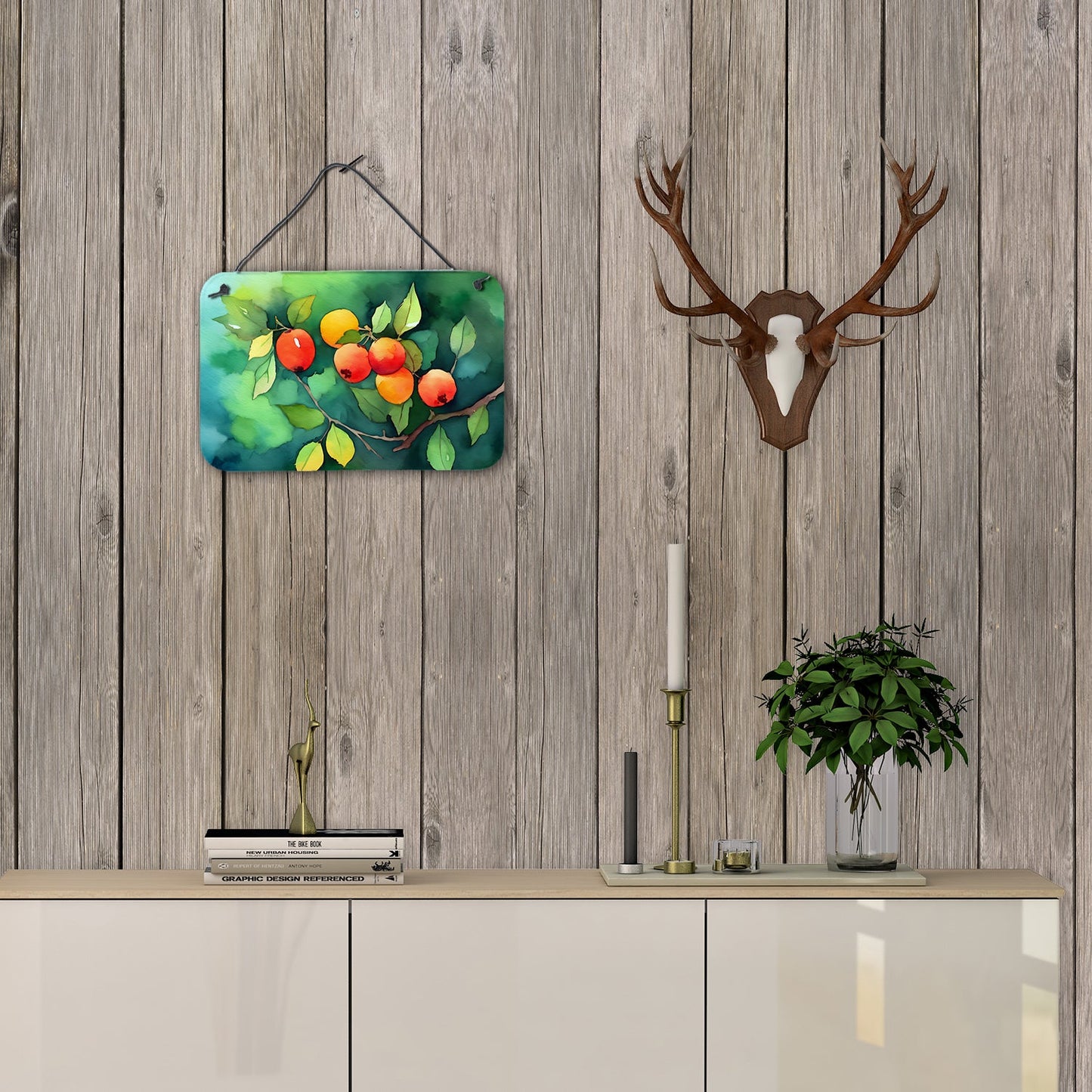 Missouri Hawthorns in Watercolor Wall or Door Hanging Prints Caroline's Treasures