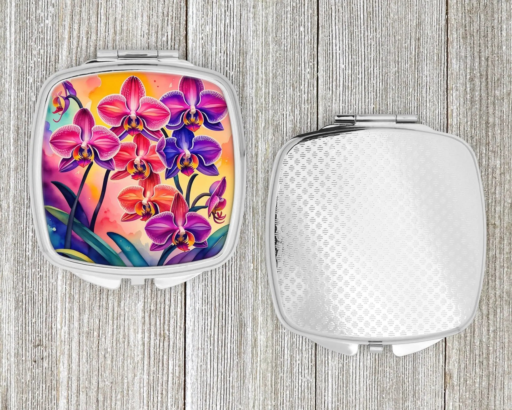 Colorful Orchids Compact Mirror-3