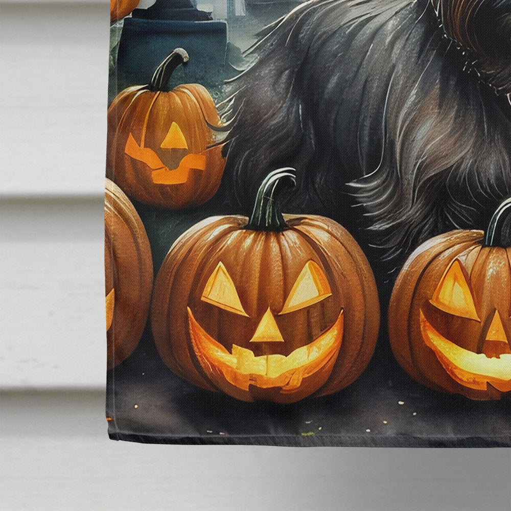 Cairn Terrier Spooky Halloween House Flag Caroline's Treasures