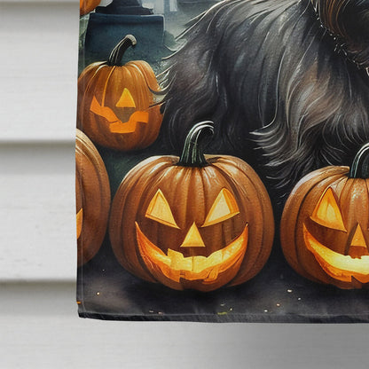 Cairn Terrier Spooky Halloween House Flag Caroline's Treasures