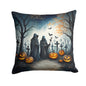The Grim Reaper Spooky Halloween Throw Pillow-0