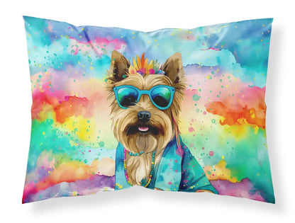 Cairn Terrier Hippie Dawg Standard Pillowcase - Vivid Treasure Zone